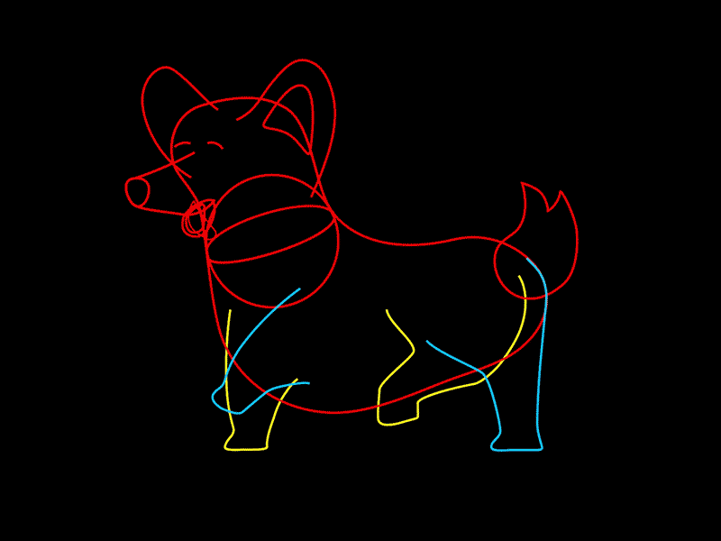 Cute Doggie run Cycle anatomy of animation wireframe after affects anatomy animation bts character design design dog duik duik bassel illustration keyframe motion rig run cycle vector walk cycle wireframe xav