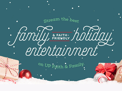 Up Faith & Family Holiday Social Promo christmas gifts holidays movies snow stream sweeps tv up faith and family