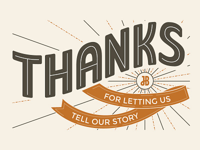 JB Chicago Thank You Cards cards hand lettering illustration lines thank you type typography