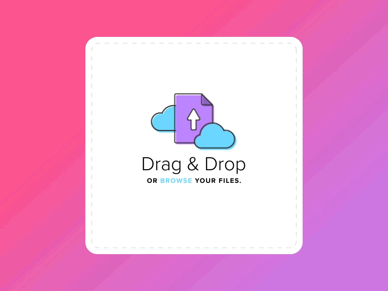 Daily UI #031 - File Upload after effects app cloud daily ui file mobile pink purple ui upload user interface ux