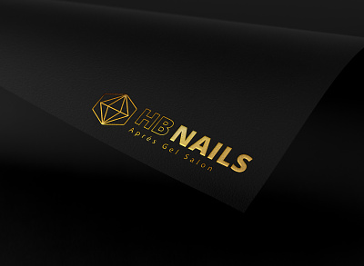HB NAILS Logo branding graphicdesign independant local business logo logo design small business vector