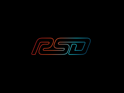 RSD LOGO cars gradient gradient logo independant logo logo design motorsport motorsports vector