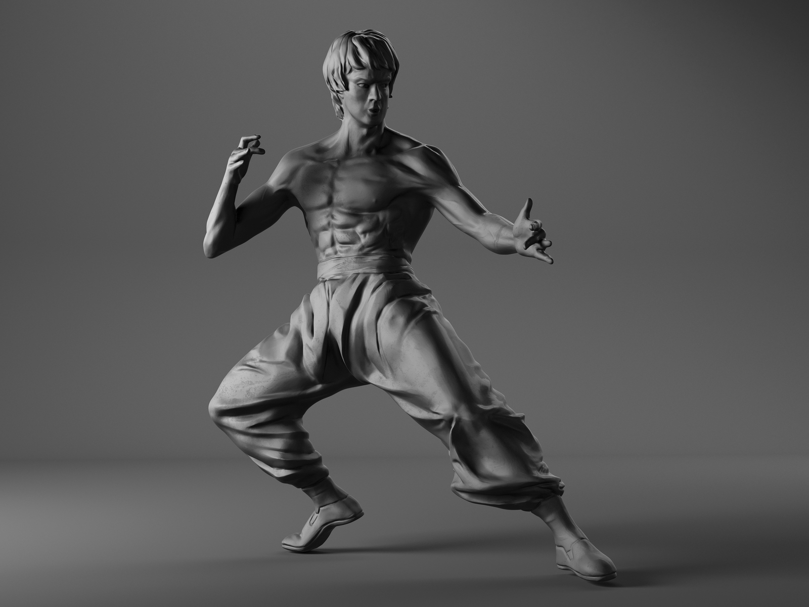 Bruce Lee Pose by Pritesh Chauhan on Dribbble