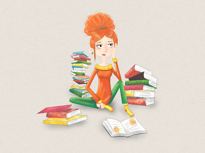 Sanaz art artwork books character character design design girl illustration illustrator