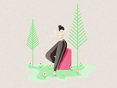 New Style art artwork branding design girl illustration illustrator minimal nature website