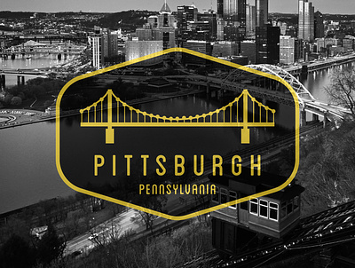 Pittsburgh Badge badge badgedesign design graphicdesign pennsylvania pittsburgh