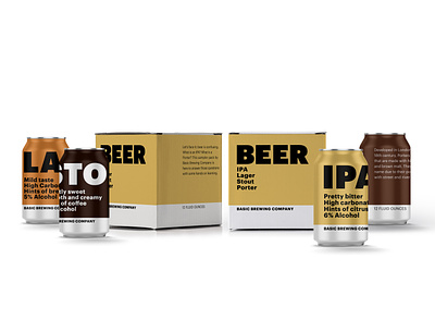 Basic Brewing beer beercan brand brand identity branding design graphicdesign logo typography