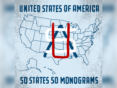 50 States 50 Monograms