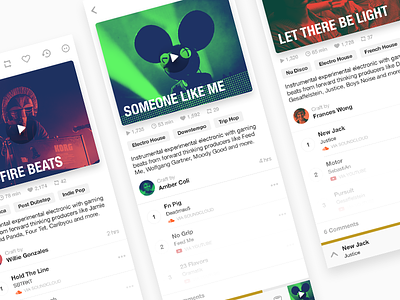 Mixette - Playlist Page app concept gradient music player playlist