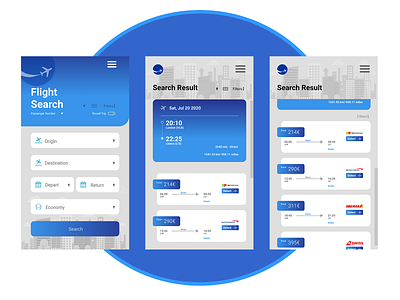Flight booking app — because great UI design gives you wings!