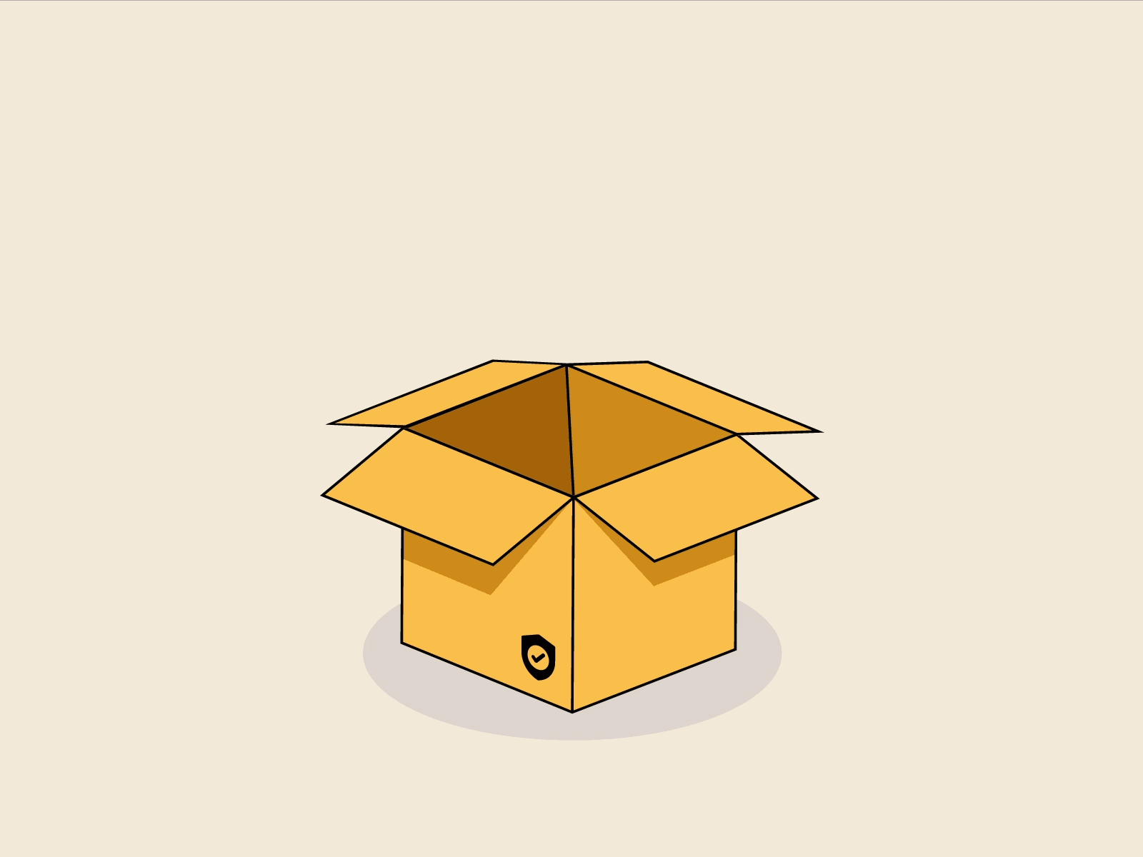 Stay inside the box and think outside of it animation design illustration vector