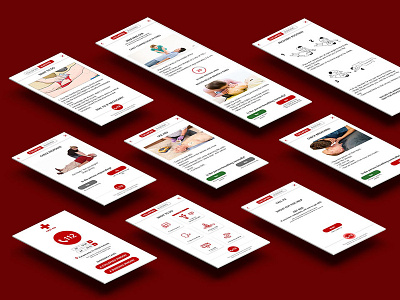 Red Cross First-aid Application Design application first aid ui uidesign ux ui design