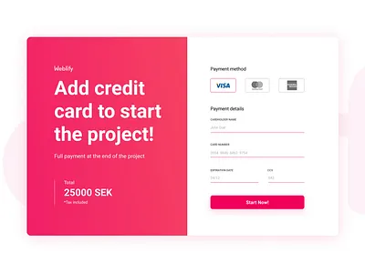 Checkout payment form checkout design figma form payment pink ui uidesign ux ui design vector web