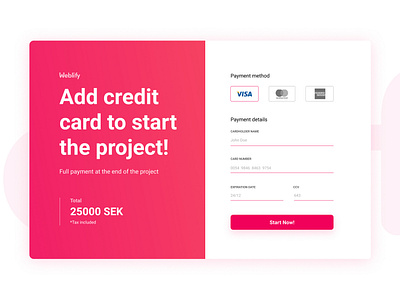 Checkout payment form checkout design figma form payment pink ui uidesign ux ui design vector web