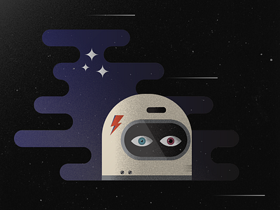 Starman david bowie design illustration space oddity starman stars