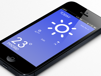 Weather App app design interface iphone ui ux