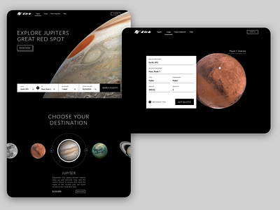 Visit the Great Red Spot design mars ota space transportation web
