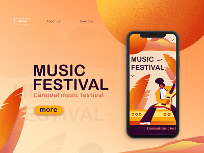 Music Festival illuatration music festival web