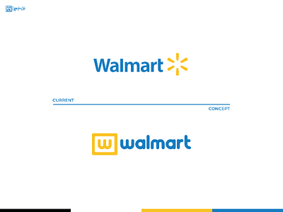 Redesign Walmart [III] blue design graphic indonesia industries logo logo concept logogram logotype mart redesign walmart yellow
