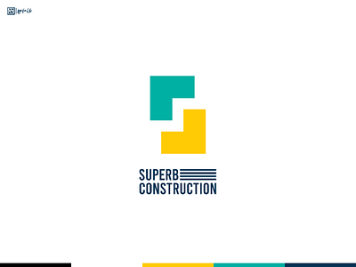 Superb Construction [II] brand brand identity construction design engineering graphic green indonesia industries logo logo concept logogram logotype navy superb yellow