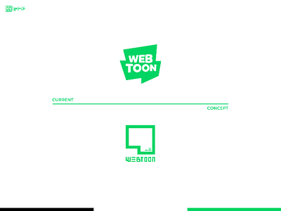 Webtoon by Naver [III] brand brand identity comic design graphic green indonesia industries logo logo concept logogram logotype naver platform redesign toon webcomic webtoon