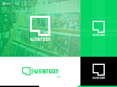 Webtoon by Naver [IV] brand brand identity comic design graphic green indonesia industries logo logo concept logogram logotype naver platform redesign toon webcomic webtoon