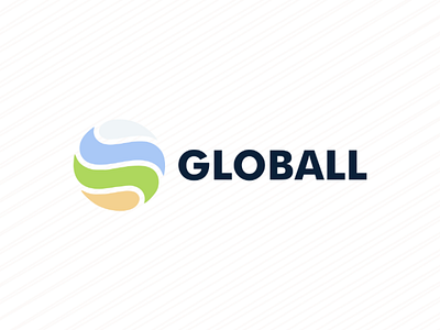 Globall ball blue circle design earth globe graphic design green indonesia logo logogram logotype minimalist orange simple