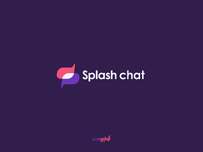 Splash Chat application brand brand identity branding chat design graphic graphic design indonesia logo logogram logotype minimalist platform simple social media splash splash chat typography