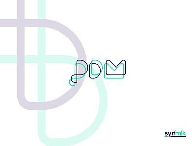 PDM brand identity branding design digital futuristic graphic graphic design indonesia line logo logo concept logogram logotype media minimalist simple technology typography