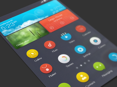 Zero camera clock emui flat gallery icon market music simple theme