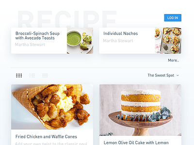 Daily UI #040 Recipe