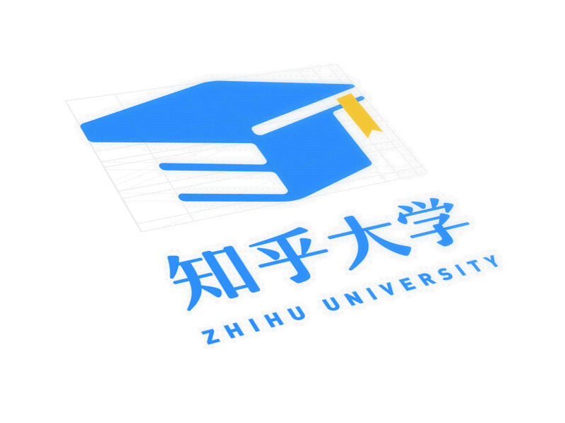 Zhihu KM Logo animat book brand college fox icon light logo mark owl university zhihu