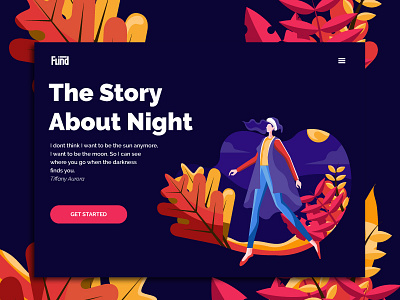 First Shoot - The Story About night branding colorful design flat flatillustration graphicdesign illustration landing page landing page design landingpage ui uiux ux vector web