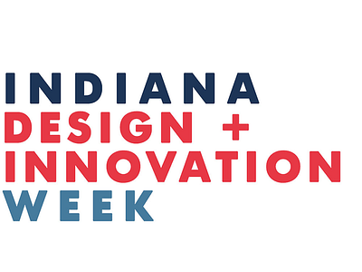 Indiana Design Week wordmark design week indiana logo wordmark