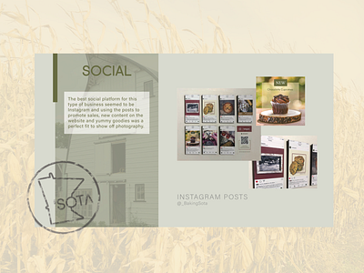 Baking 'Sota Social baking branding design food photography instagram senior project social