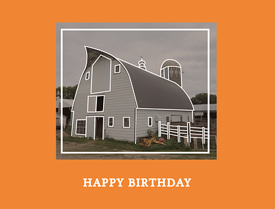 Farm Birthday Card barn bday birthday birthday card dad dad birthday farm farmer farming father happy birthday ranch rancher