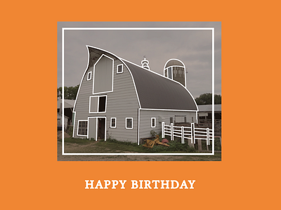 Farm Birthday Card