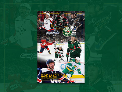 Hockey Game Poster collage game hockey minnesota sports poster wild