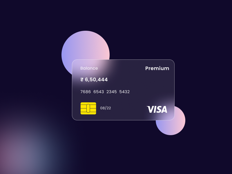 Card Glassmorphism Effect by Rajesh Kargwal on Dribbble