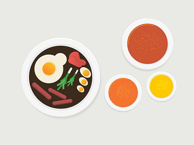 Food flat food illustrator