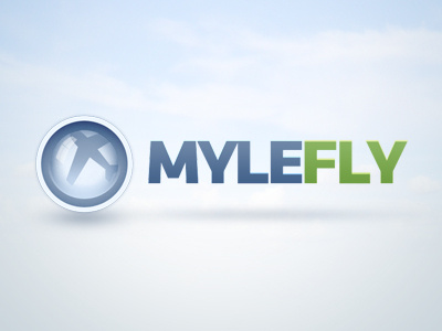 MF logo airplane blue green logo