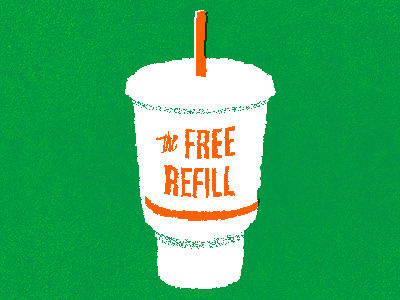 The Free Refill by David Sizemore on Dribbble