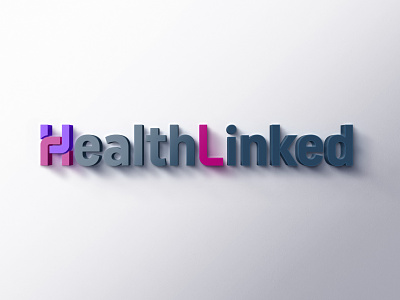 HealthLinked branding brand design brand identity brandidentity branding health logo mockup logotype logotypedesign photoshop wordmark