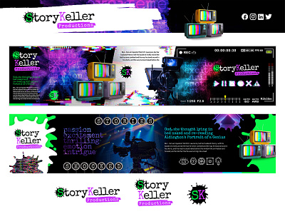 StoryKeller Productions brand identity brand design brand identity branding collage logo design photoshop stylescape stylescapes visual identity visualidentity
