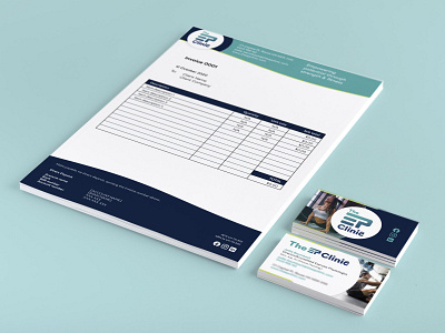 The EP Clinic corporate stationery design brand design brand identity brand identity design branding corporate branding corporate id corporate stationery exercise brand exercise branding fitness brand fitness branding stationery design
