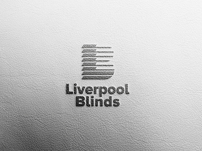 Liverpool Blinds logo brand identity brand mockup branding leather design leather logo leather texture logo logo design logo mockup