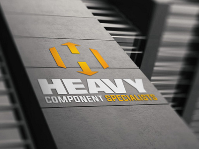 Heavy Component Specialist logo mockup brand brand identity brand signage branding branding concept branding identity branding signage logo logo mockup mockup signage