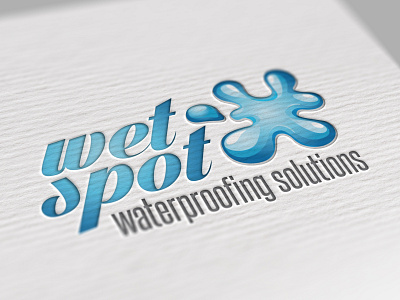 Wet Spot Waterproofing branding brand brand design brand identity branding embossed embossing logo logo design logos mockup paper visual identity