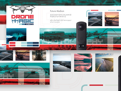 Brand Identity Stylescape 2 - Drone Magic Perth brand design brand designer brand id brand identity brand identity branding drone drone logo layout design logo design photography stylescape stylescapes visual branding