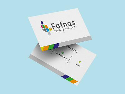 Fatnas Logo and Business Card branding design logo typography